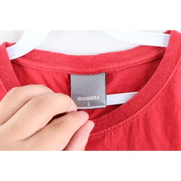 Vintage Diadora Mens Large Manchester United Old Trafford Soccer Faded T-Shirt - Picture 4 of 9